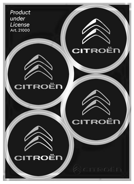 Adesivi Citroen - 4pz logo nuovo dim. 48mm