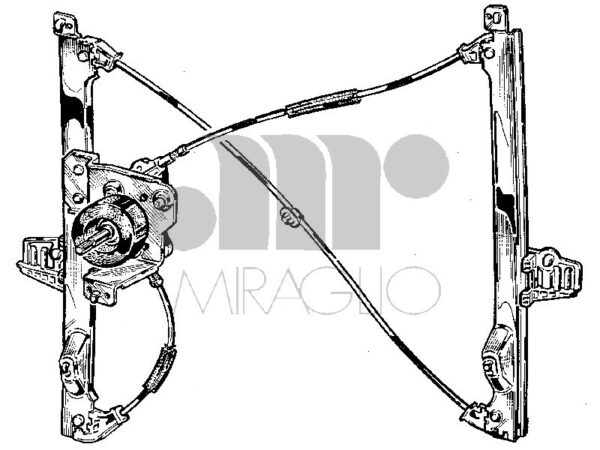 ALZACRISTALLI CITROEN C2 10/03-> ANTERIORE MANUALE 3 P. DX - immagine 2