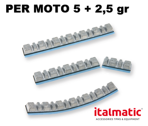 Barretta adesiva moto 45(5gx6 + 2,5gx6) 100pz