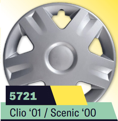 COPPA RUOTA RENAULT CLIO 01-SCENIC 00-TWINGO-KANGOO Dim. 13 s/logo