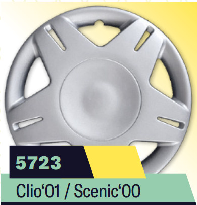COPPA RUOTA RENAULT CLIO 01-SCENIC 00-TWINGO Dim. 14 s/logo