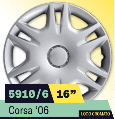 COPPA RUOTA OPEL CORSA D/ASTRA/ZAFIRA/MERIVA Dim. 16 s/logo