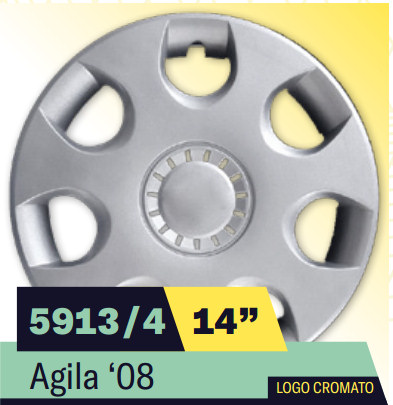 COPPA RUOTA OPEL AGILA 08> Dim. 14 s/logo