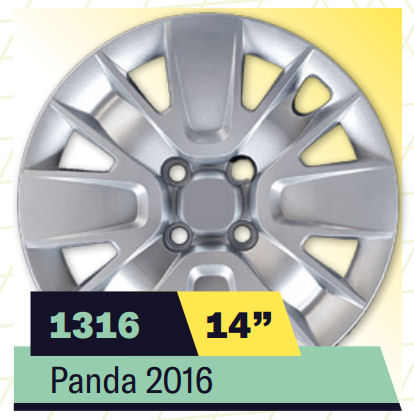 COPPA RUOTA FIAT PANDA 2016 Dim. 14 s/logo