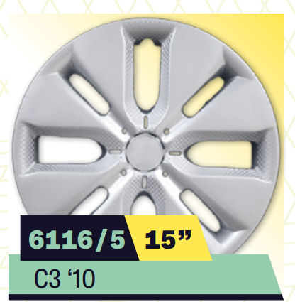 COPPA RUOTA CITROEN C3 10 Dim. 15 s/logo