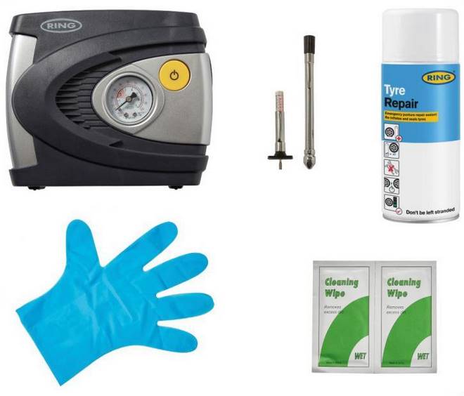 Kit emergenza ripara pneumatici RING - immagine 2