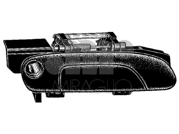 MANIGLIA ANTERIORE FORD MONDEO 93-00 CROMATA DX - immagine 2