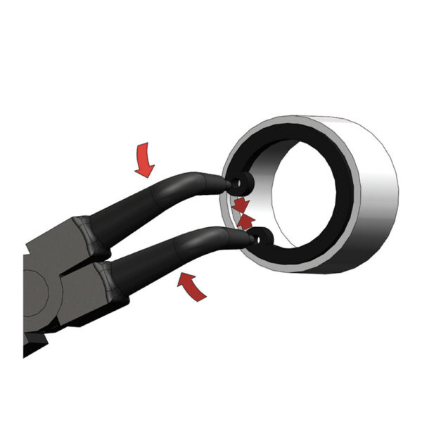 PINZA A BECCHI CURVI 90°  mm230