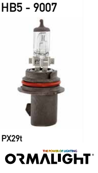 Lampada alogena HB5 Base P29T 12V 55W