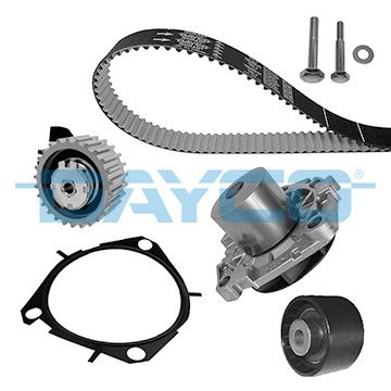 Kit distribuzione con pompa acqua Dayco Motori Fiat 1.6 mtj