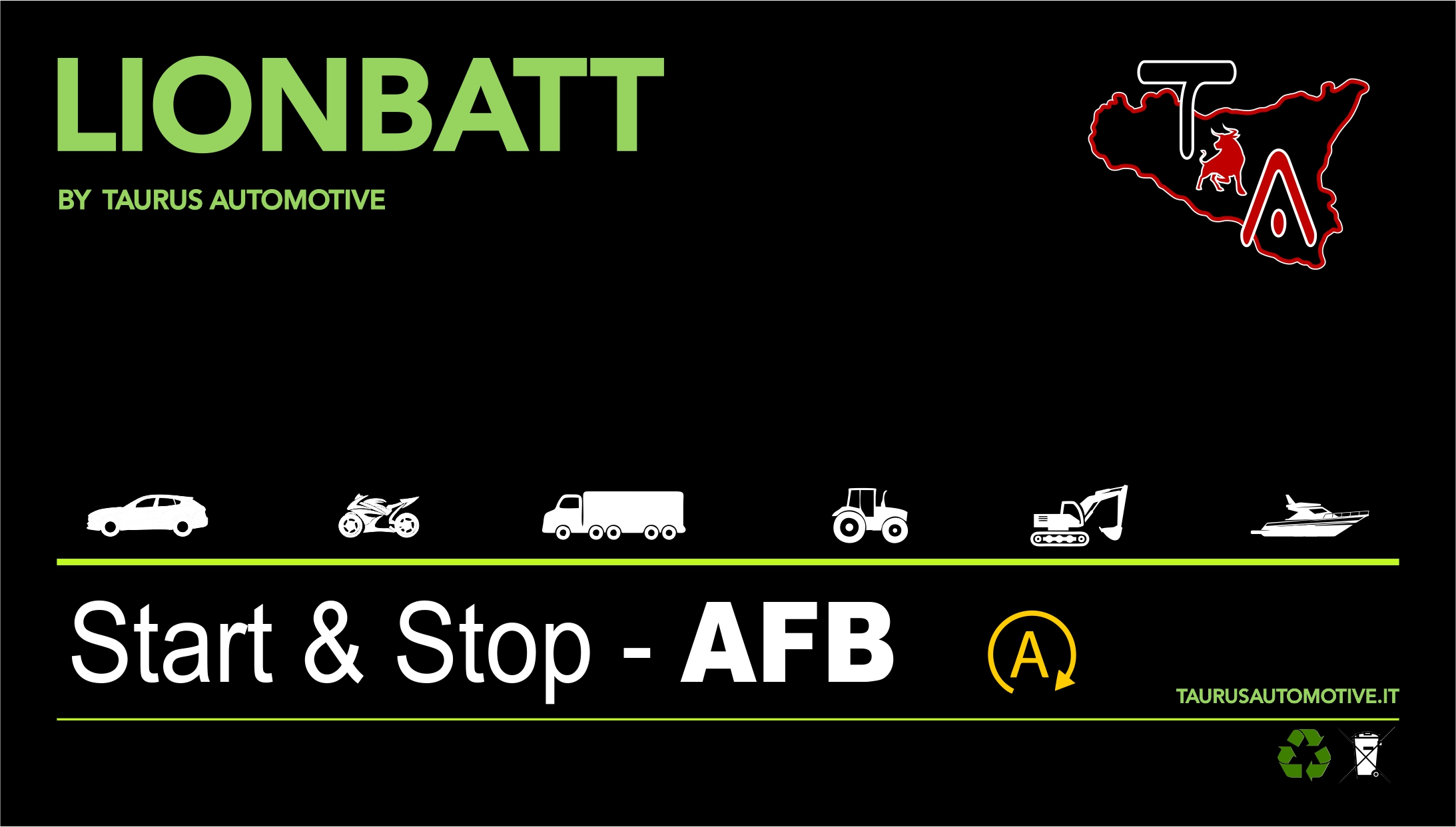 Batteria 60 amp dx AFB/EFB per veicoli con start e stop