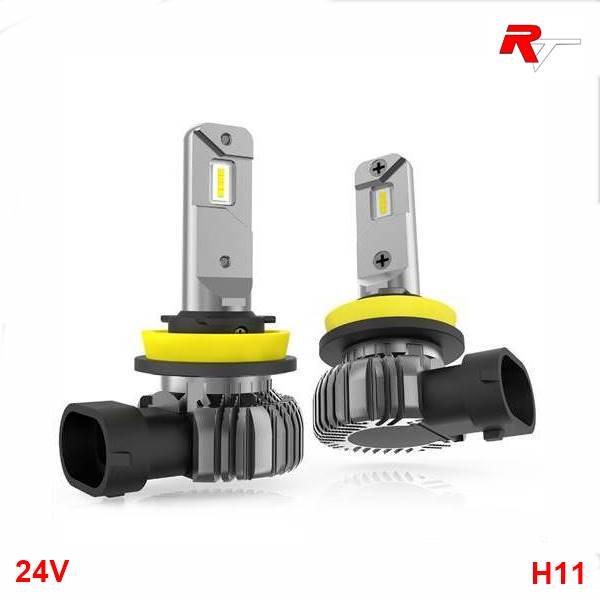 Coppia LAMPADE A LED H11 24V PLUG AND PLAY 1500lm 6500K VEGA Truck