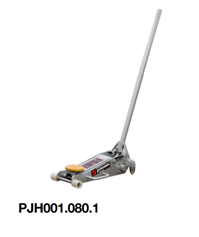 Sollevatore idraulico a carrello in alluminio ultraleggero 1.35 t