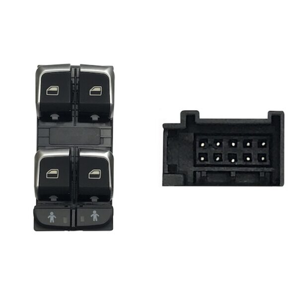 BLOCCO COMANDI ALZ. ANT. SX,ALZ. POST. ELET,AUDI A4 /Q5 /Q7 -4 INT. 10 PIN