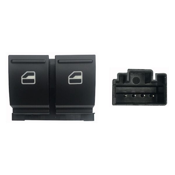 BLOCCO COMANDI ALZ. ANT.-PORTA  ANT.SX, AUTO VW /SEAT -2 INT. 4 PIN