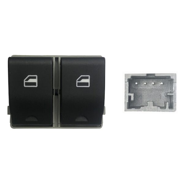 BLOCCO COM. ALZ.- ANT. LATO GUIDA, VW POLO /FOX /IBIZA /CORDOBA - 2 INT.4 PIN