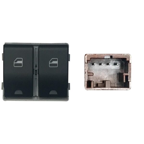 BLOCCO COMANDI ALZ. POST. LATO GUIDA, VW POLO 01>09 -2 INTER. 4 PIN