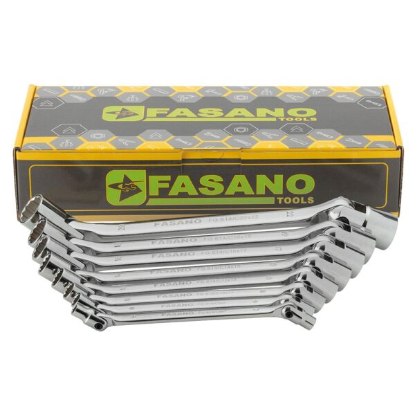 SET 8 CHIAVI A TUBO SNODATE